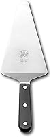 Vista 1 de DUE BUOI Triangular Spatula Pie Server. Blade dimension 4.00" x 6.30". Hardened stainless steel. Professional quality restaurant. Kitchen bbq grill