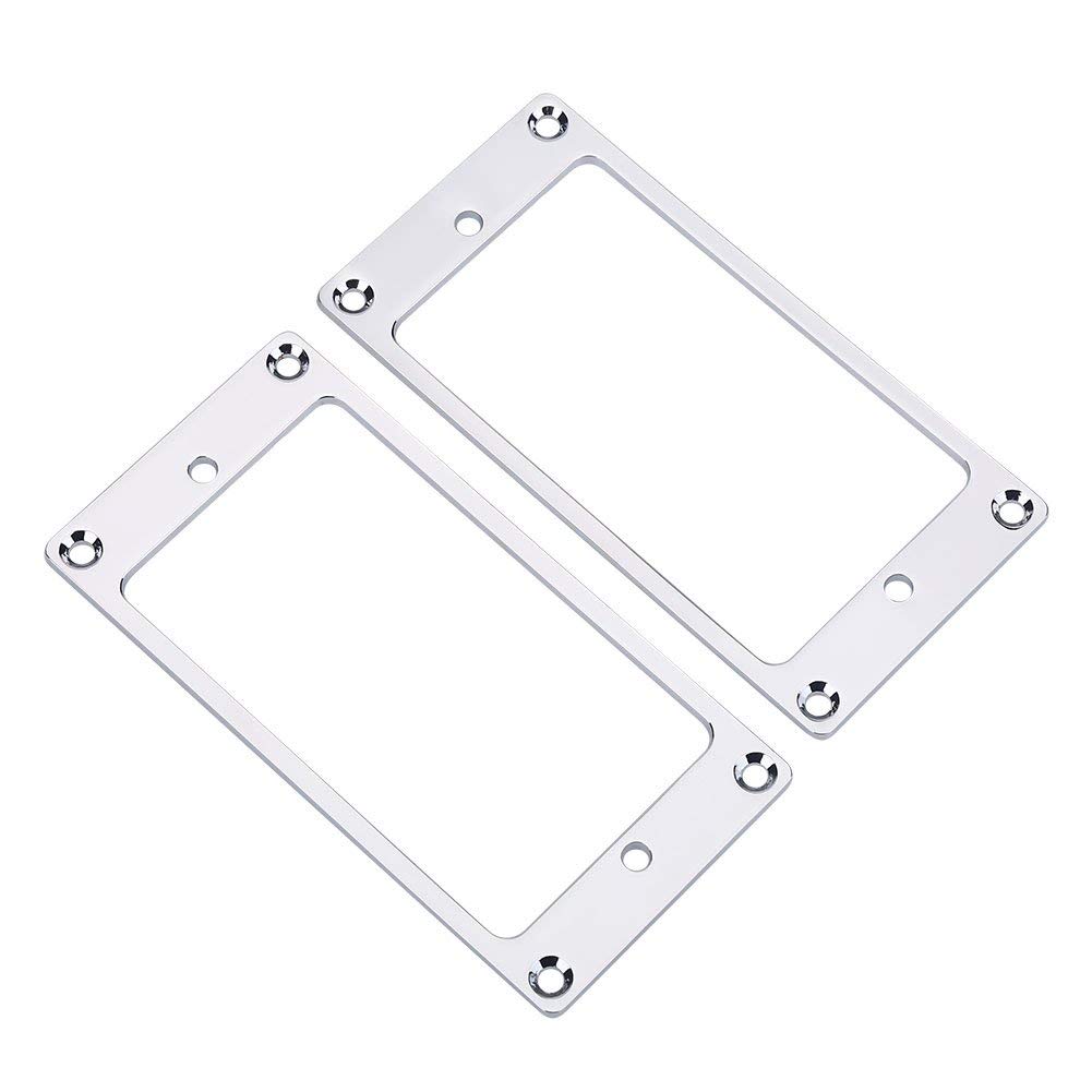 Guitar Pickup Frame 2Pcs Pickup Frame Mounting Rings Metal Humbucker Pickup Ring for Electric Guitars Replacement Parts