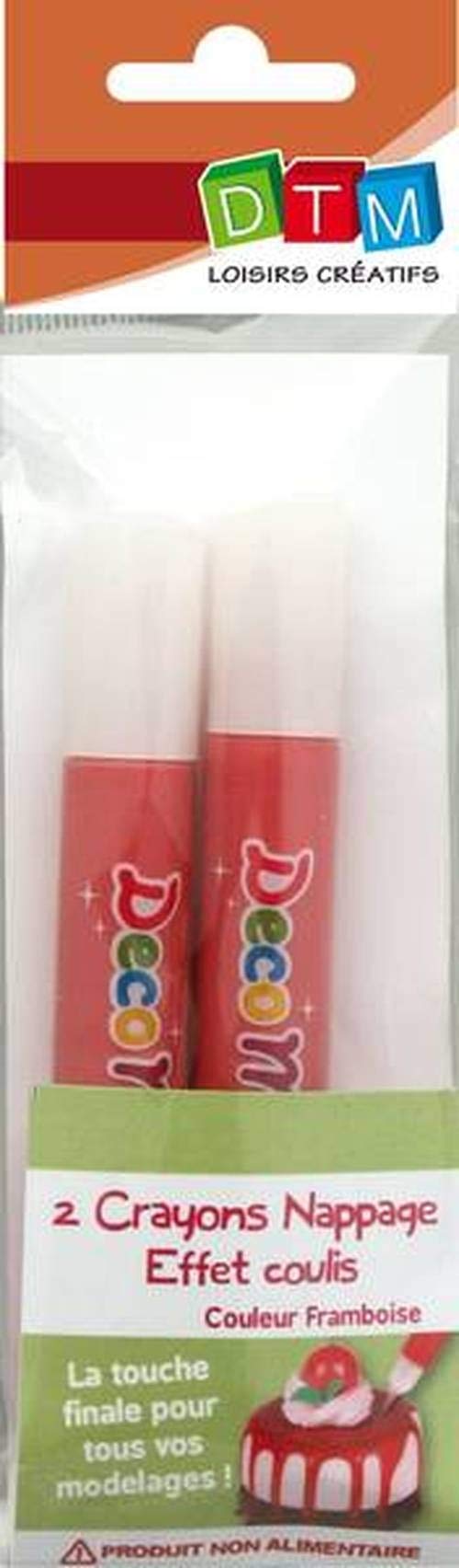 Grine Creative 622204 Set of 2 Pencils with Slide Effect Painting 5 x 1.5 x 18 cm Pink