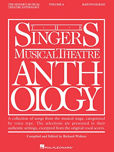 Singer's Musical Theatre Anthology - Volume 4: Baritone/Bass Book Only (Singer's Musical Theatre Anthology (Accompaniment))