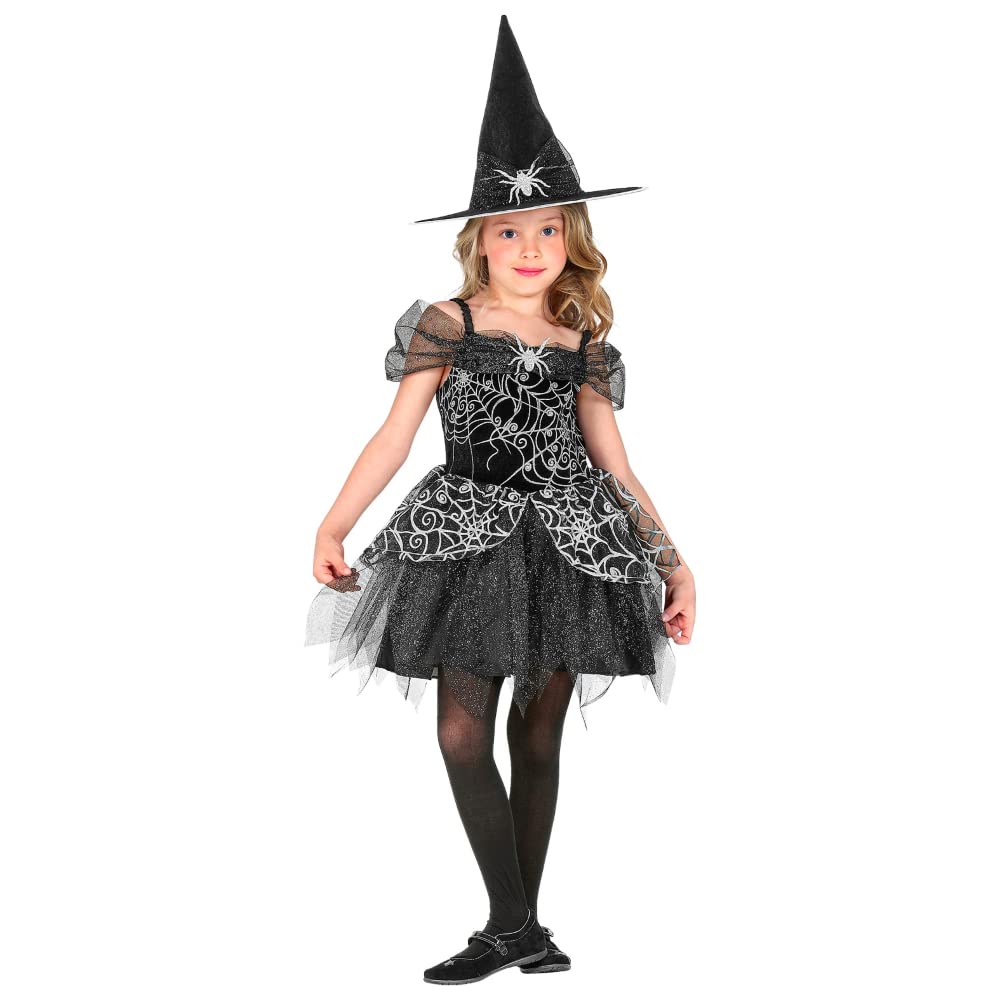 CARTOON Costume di carnevale + accessori, Strega, Witch, scopa, cappello, vestito, travestimento, per bambini, halloween, feste a tema