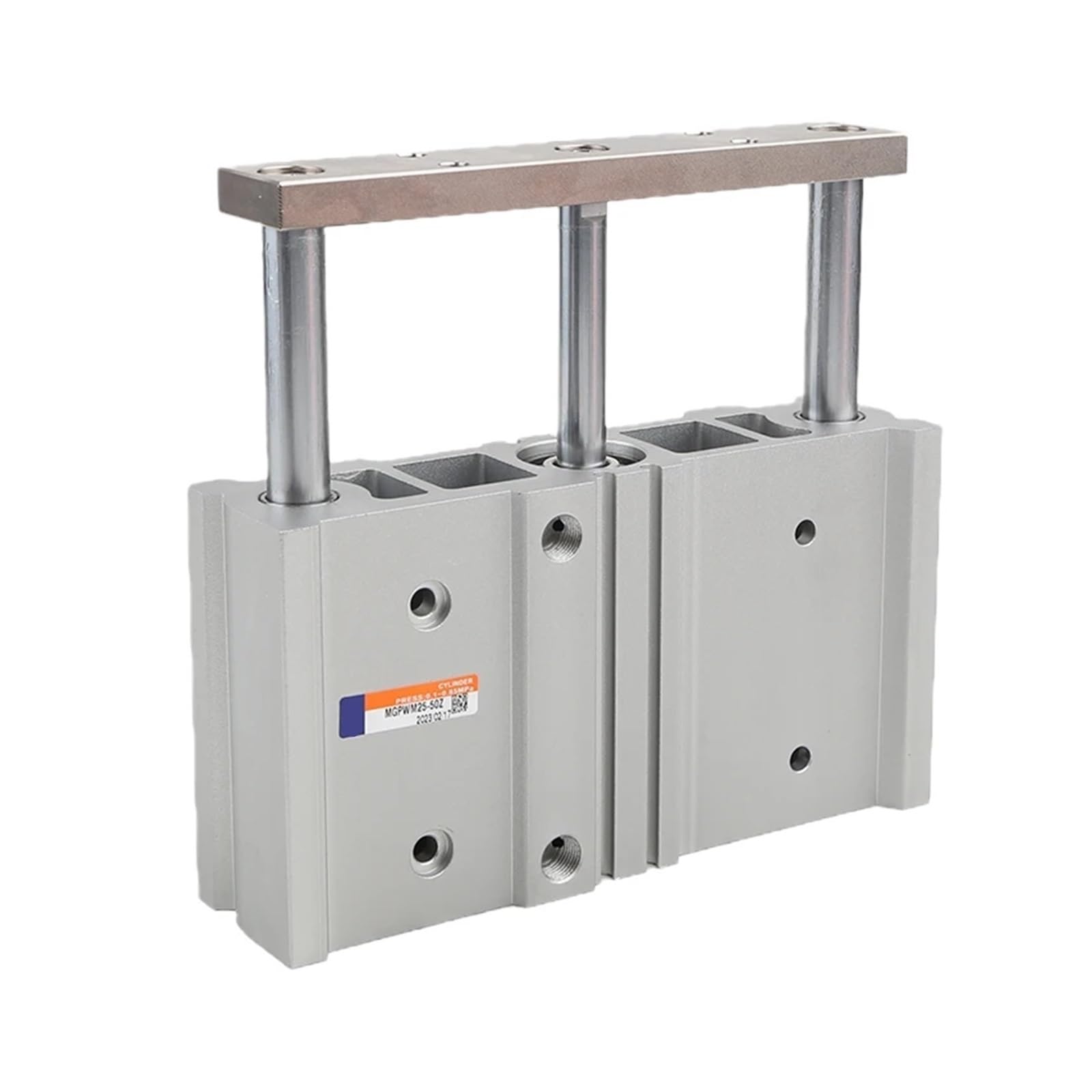 Cylindre pneumatique large de type SMC 175mm avec tige de guidage intégrée