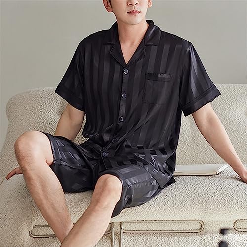 Men's Pyjamas Short-sleeved Shorts Thin Section Can Be Worn Outside Loungewear Suit4