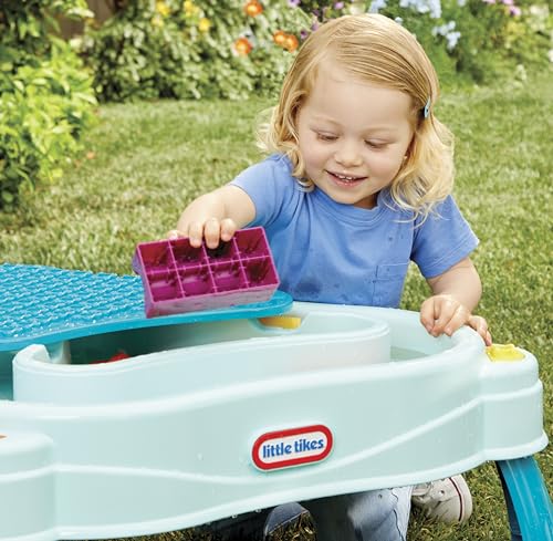 image for Little Tikes Build & Splash Water Table with 25 Piece Accessories - We