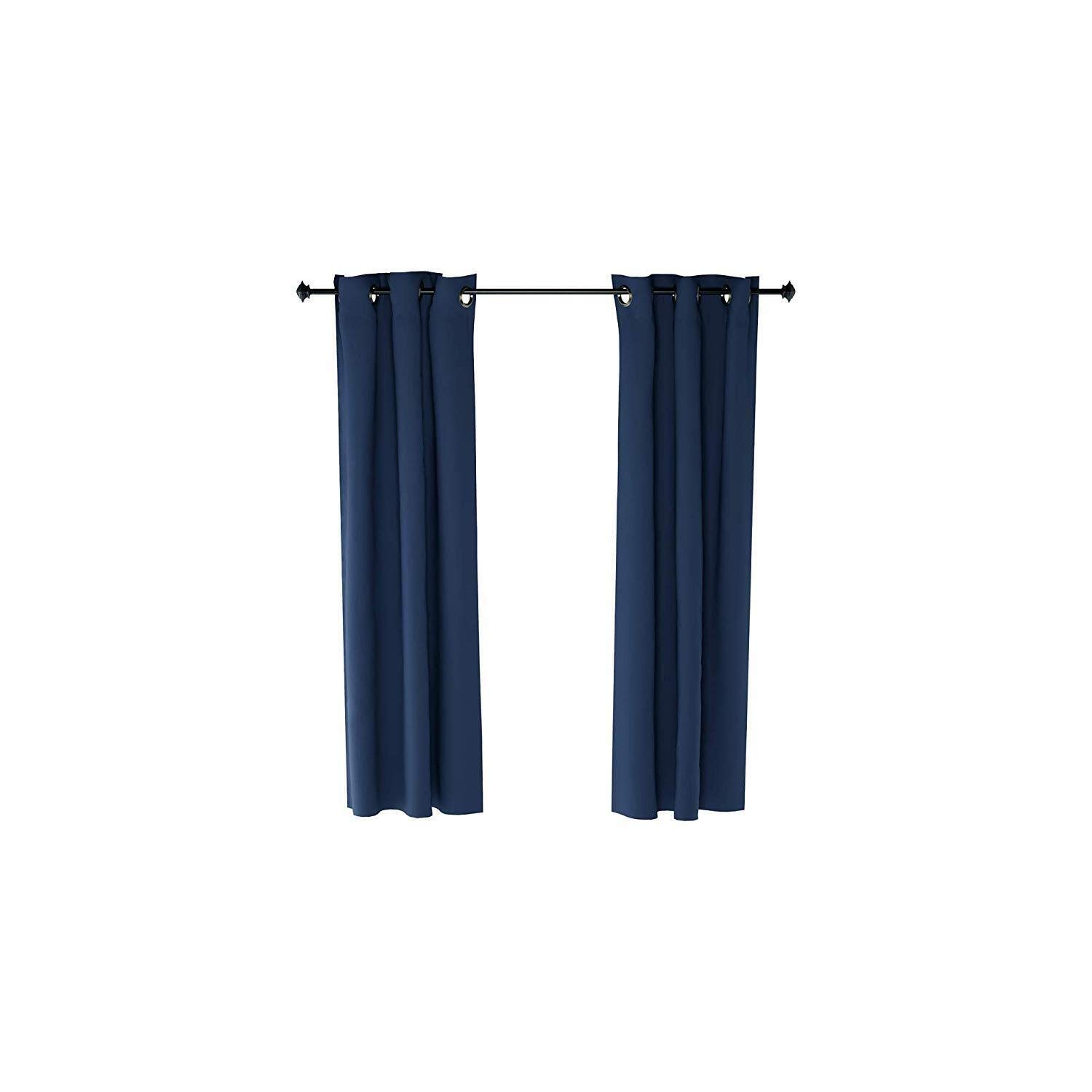 Photo 1 of Furinno Collins Curtain 52x84 inches, Dark Blue