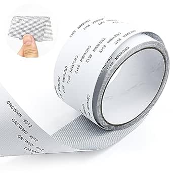 Nastro Ripara Zanzariere - 20 Pezzi 10x10 Cm In Fibra Di Vetro, Traslucido E UV Resistente - Foto 2