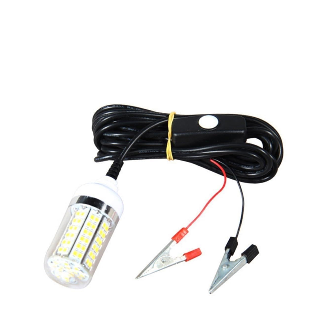 Gogogmee 12V LED Underwater Fishing Light Green Glow Illumination Consumption Durable Construction for Night Fishing