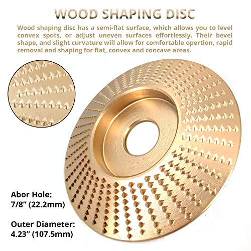 Angle Grinder Carving Disc Accessories Attachment 7-Piece Set, for 4-1/2