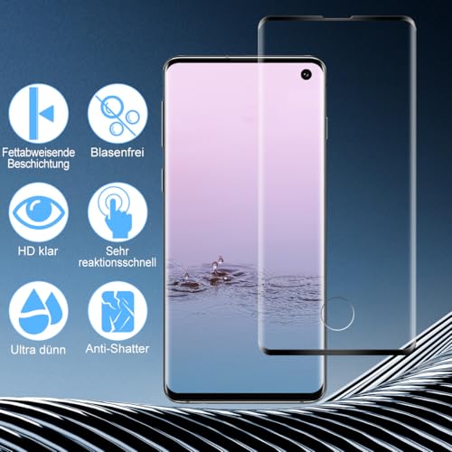 Samsung Galaxy S10 Schutzfolie Beukei Panzer Glas für Handy