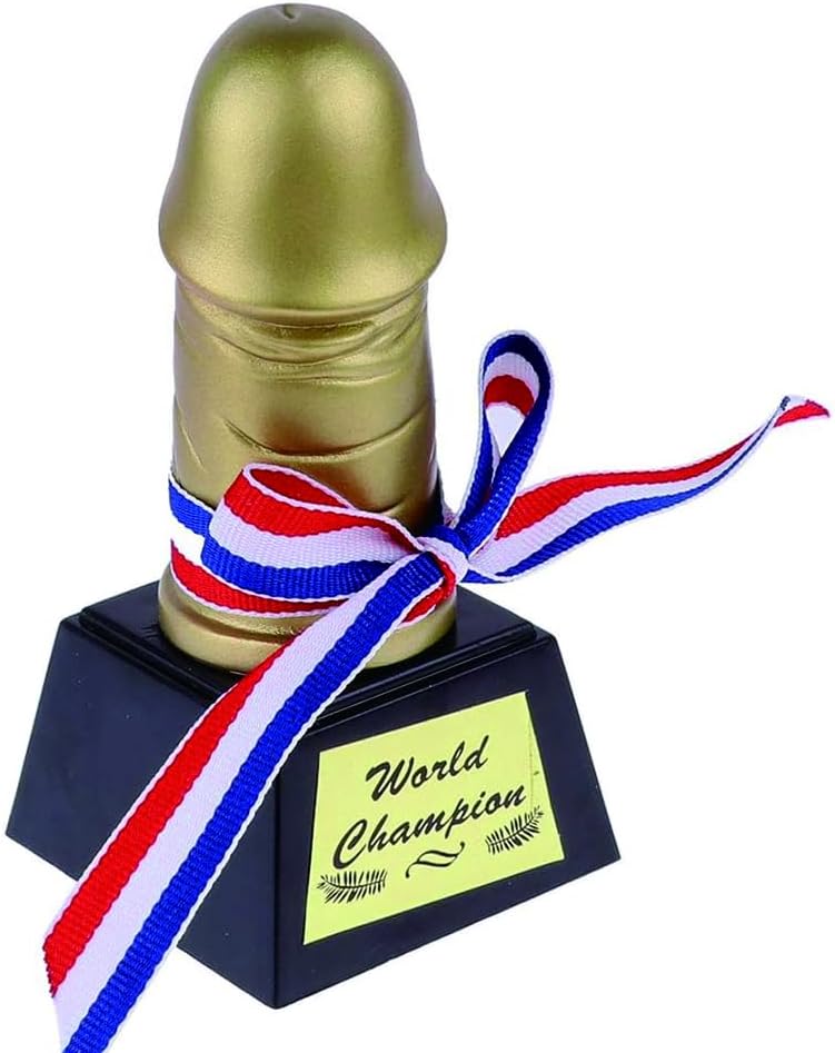 Adult Penis Trophy,1pcs Champion World Trophy ,Gold Dicks, Hens Night Do Party Prize For Bars,Night Clubs,Bachelorette Party&Gifts