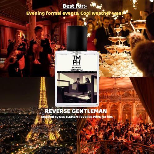 Image of TMPerfumehouse Reverseman EDP for Men | Warm, Rich & Long Lasting Perfume Spray | Woody, Iris & Powdery Fragrance | Luxury Gift for Him | TMPH | 50ml