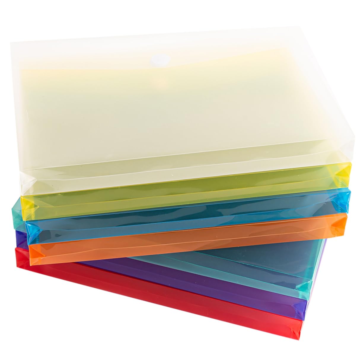 NUOBESTY 3 Set Di Cartelle Portadocumenti Sospese Con Bottone A Pressione in Plastica Formato A4 Per Ricevute Organizer Per Cartelle Portadocumenti Da Ufficio Facili Da Usare 7 Pezzi*3