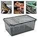 Leefasy Reptile Feeding Box Terrarium Portable Small Animal Habitat Cage Breeding Box for Horned Frog Bearded Dragon