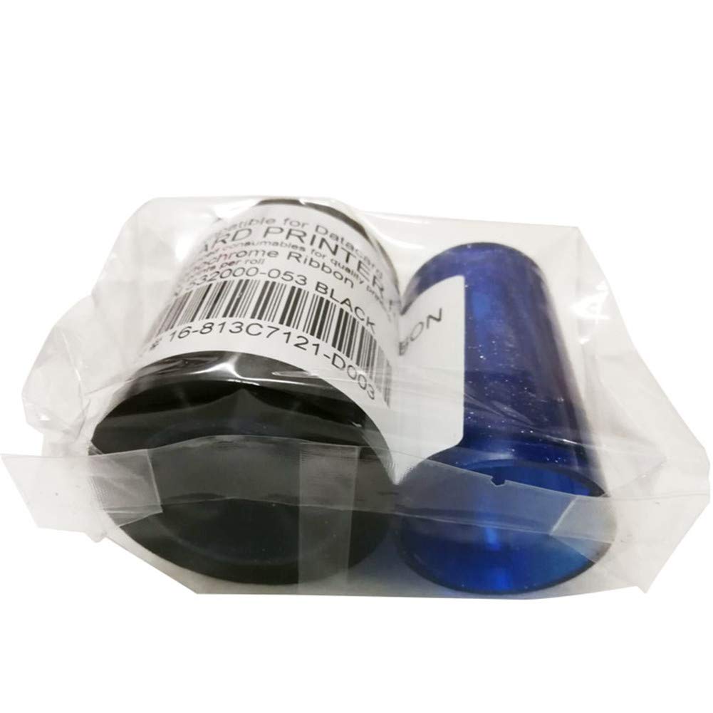 PARTSHE 532000-053 Cinta monocromática HQ Negra para impresoras de Tarjetas Datacard, 1500 imágenes, se Ajusta a SP35 SP55 SP75 Plus