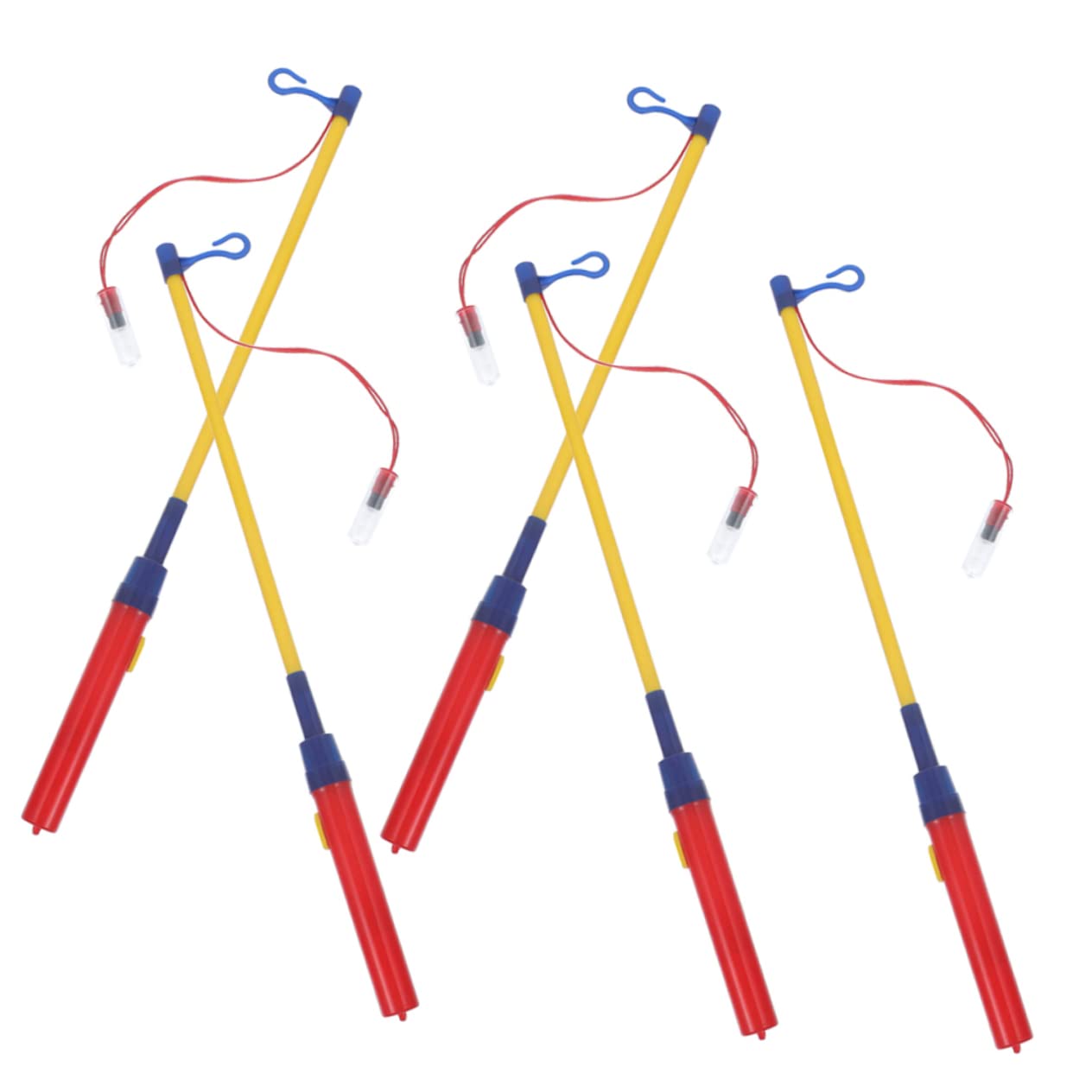NAMOARLY 5Pcs LED Lantern Handle Lantern Stick for Festivals and Parties Lighted Walking Stick No Battery Required Comfortable Grip Design