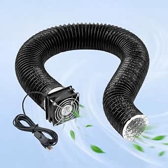 Baquler Fume Extraction Kit for 3D Printer Enclosure, 4000 RPM High-Efficiency Ventilation Fan with Exhaust Pipe and Filter