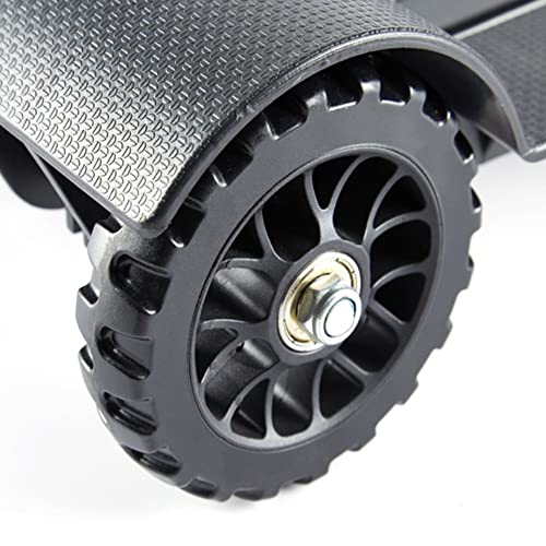 Black Lightweight Folding Hand Truck Portable Luggage，Adjustable Height Cart With Foldable Wheels For Travel, Carrying Goods, Easy To Operated And Carry #TOP2