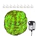 HAHOME Waterproof Fairy String Lights,33Ft 100 LEDs Indoor and Outdoor Starry Lights with Power Supply for Christmas Halloween Wedding and Party Decoration,Yellow
