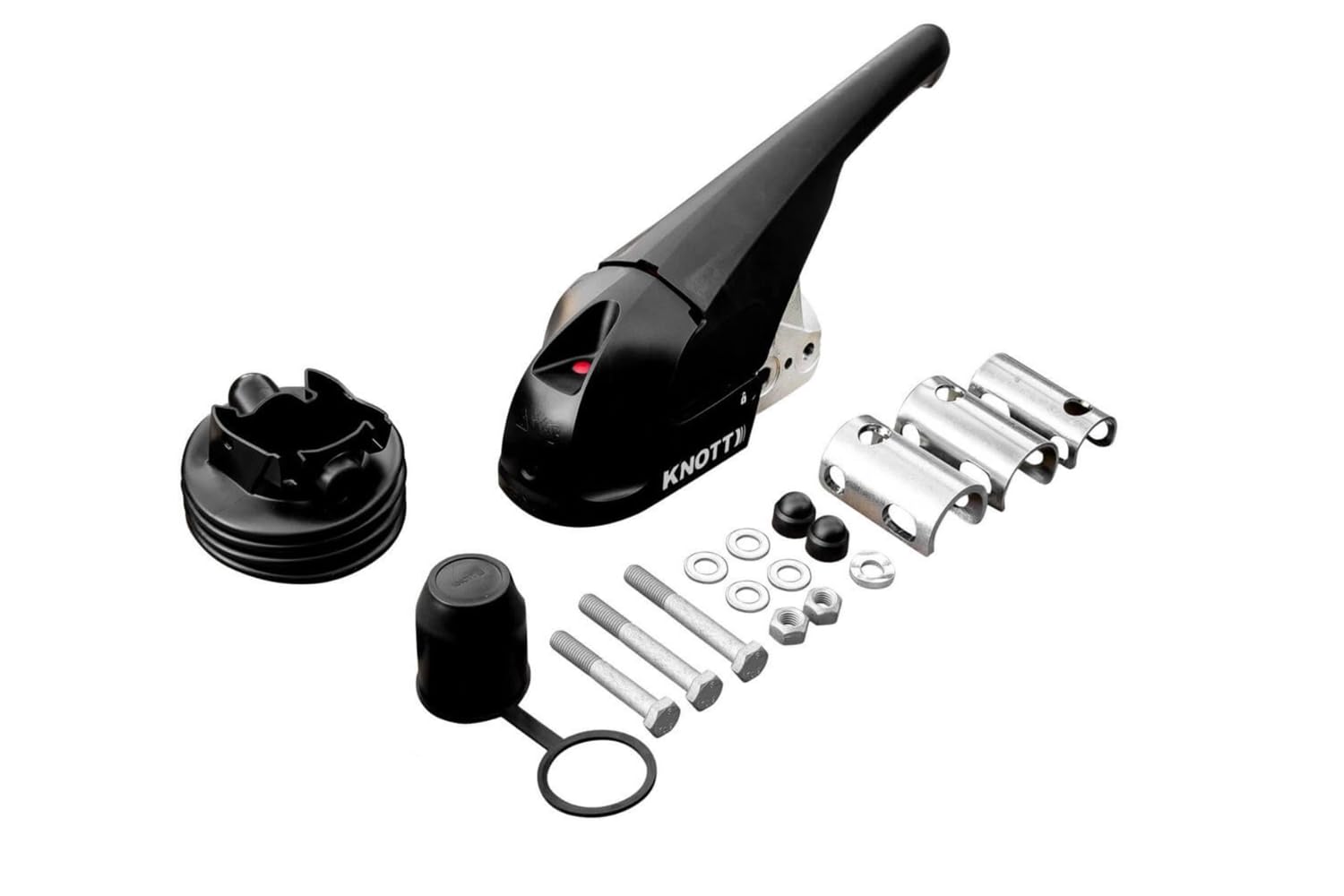 Attelage à Boule Knott KS30 avec stabilisateur pour remorque de 3000kg avec Timon Tubulaire de 35-50mm
