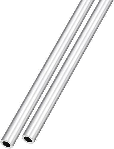 Miniatura 24 de METALLIXITY Tubo de aluminio 6063 (0.236 in de diámetro exterior x 0.118 in de diámetro interior x 11.811 in de largo), 2 piezas, tubo redondo