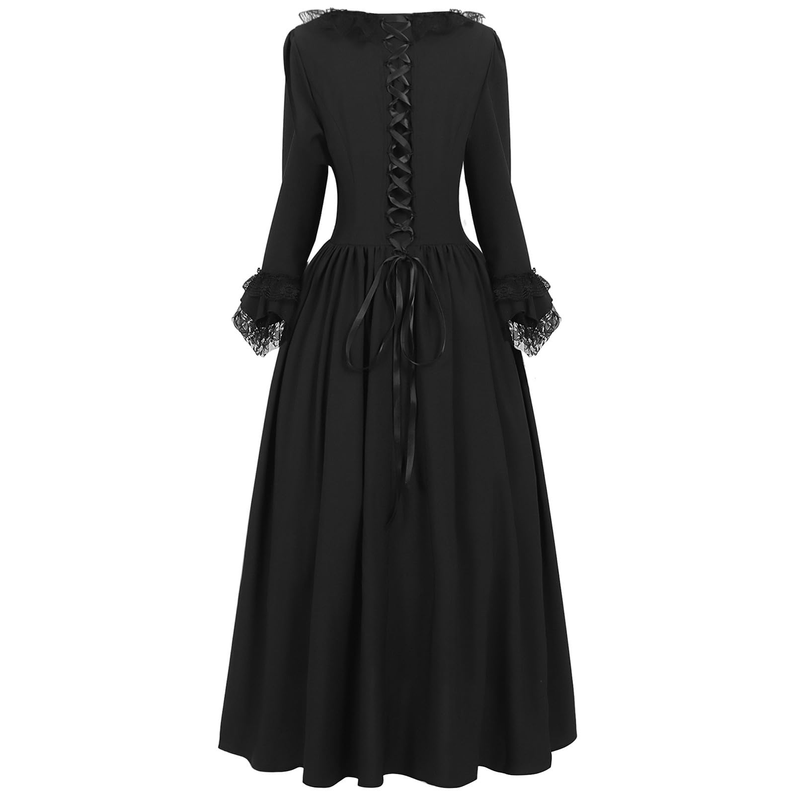 Generisch 2026 - Vestido elegante para cosplay, vestido de corte para mujer y hombre, estilo histórico, vestido medieval