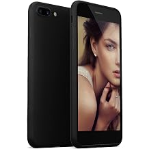 Minimalist Case for iPhone 8 Plus and iPhone 7 Plus, Ultra Thin [1.5mm] Slim Fit Flexible Soft TPU Case Black