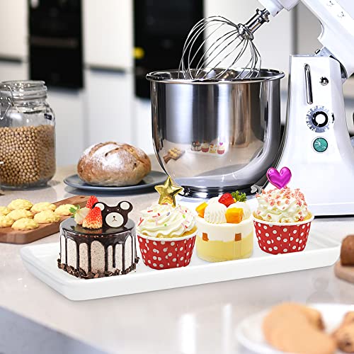 Ceramic Dessert Plate,Serving Trays,Bathroom Tray,Cosmetics Dish,Vanity Tray,Candle Tray, Simple Style Rectangle Tray Suit For Dessert Table Kitchen Countertop Bathroom #TOP3