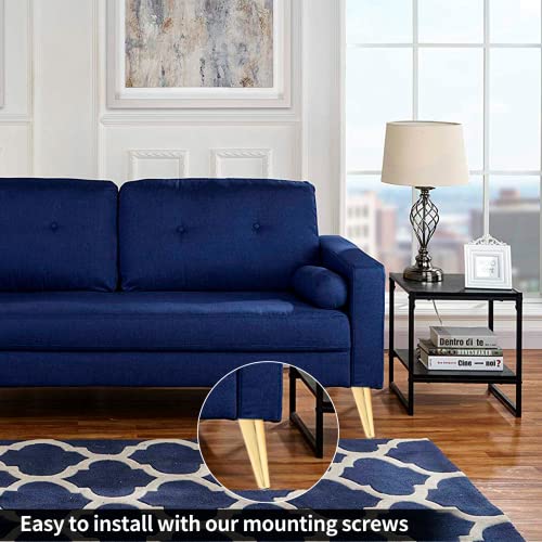 Patas de sofá de mediados de siglo resistentes de 4 pulgadas para elevar sillones 7