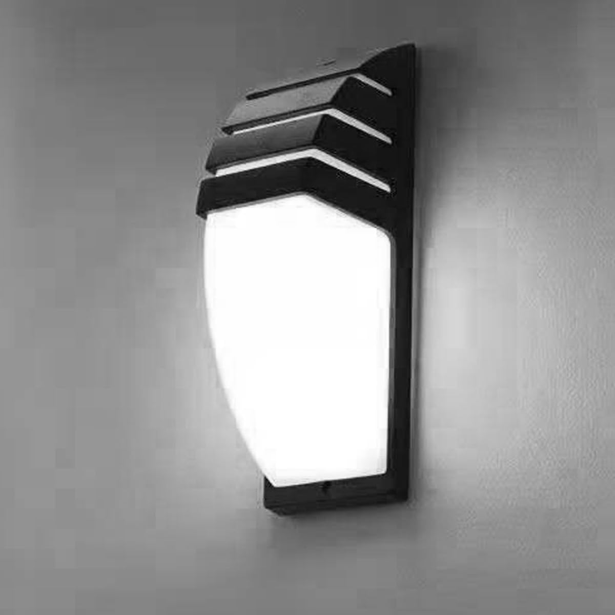7W LED Exterior Wall Sconces Light Fixture Waterproof Lamp Gray finish Warm White