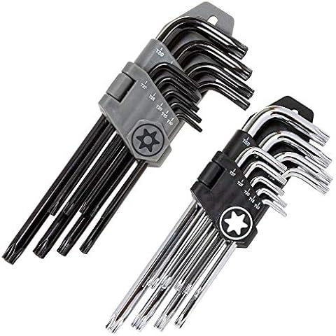 Owl Tools Torx Wrench and Security Bit Wrench Set (18 Wrenches) 9 Standard Torx Star Wrenches and 9 Security Tamper Proof Torx Wrenches Cover