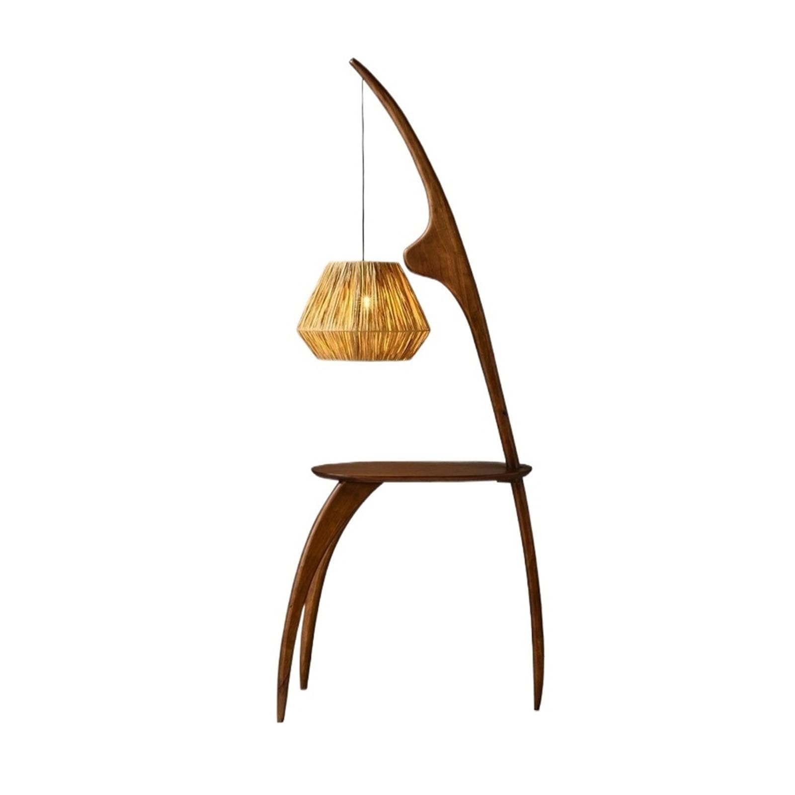 LJHFG63KUYT Standing Lamps Side Table with Lamp Combo with LED Bulb, Bedside Reading, Modern End with Floor for Bedroom, Living Room, Office Decorate