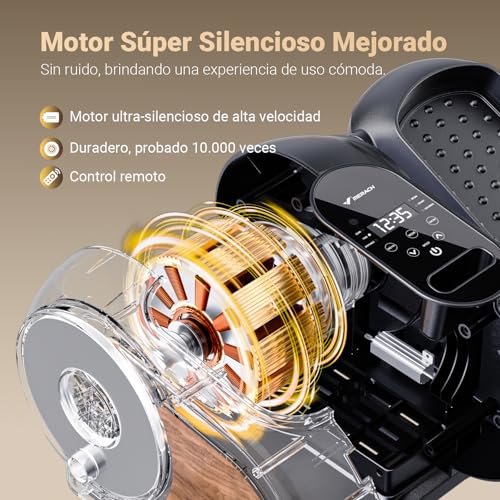 Miniatura 3 de Merach Máquina Elíptica Eléctrica, Mini Elíptica Silenciosa Y Portátil Para El Hogar Y Oficina, Con Control Remoto, Pantalla Lcd, Correas Para Piernas, 12 Velocidades, Ideal Para Mayores Y Adultos