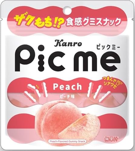 ピックミー ピーチ味 グミ スナック お菓子 ASMR グミキャンディのサムネイル
