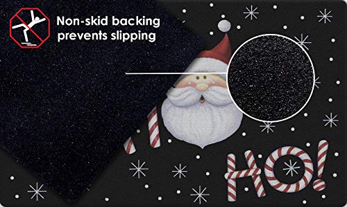 Toland Home Garden 800113 Ho Ho Ho Santa Christmas Door Mat 18X30 Inch Winter Outdoor Doormat For Entryway Indoor Entrance #TOP5