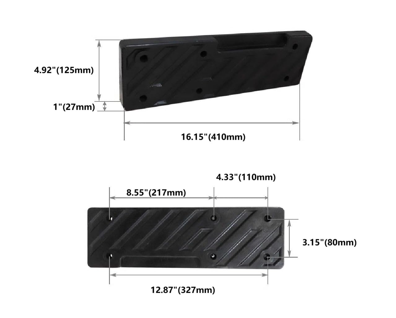 Tire Changer Rubber Pad for Clamp Jaw and Bead Breaker Arm, Chevron Textured Anti-Slip Mounting Pad, Universal Fit for Tire Changing Machine, Rim and Wheel Protection, Model #6