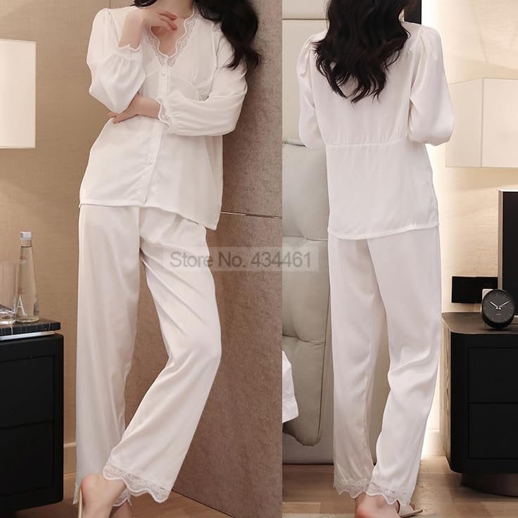 Pijamas de Seda para Mujer, Pijamas de satén for Mujer, Pijamas retales, Traje Dormir