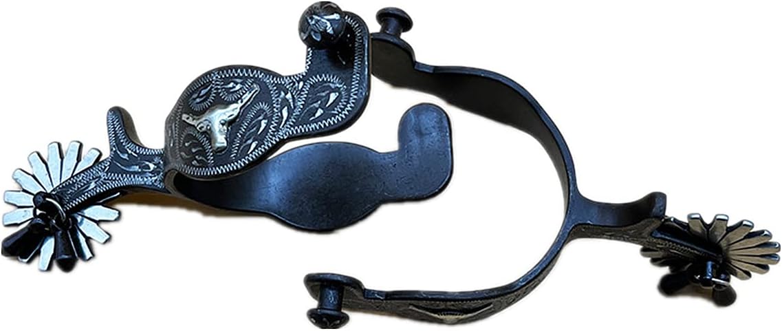 UNISTRENGH Western Spurs Premium Quality Equestrian Equipment Skills for Horse Riding, Handmade with Mild Carbon Steel