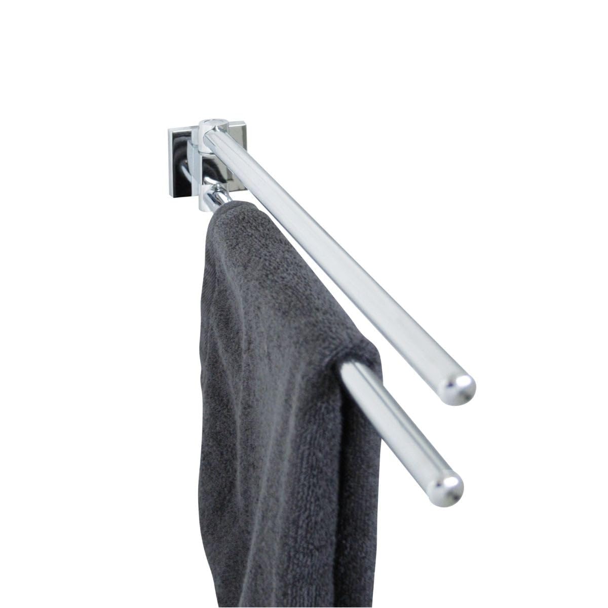 FACKELMANN 2-Piece Towel Rail, Other, Handtuchstange 5 x 6,5 x 47 cm