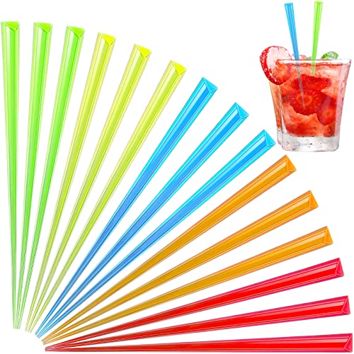 3.54 Inch Prism Picks 500 Pieces, Triangular Plastic Cocktail Prism Picks In 5 Color For Home Kitchen #TOP5