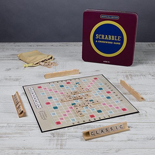 WS Game Company Scrabble Nostalgia Edition Board Game in Collectible Tin Vintage Style Word Board Games for Ages 8+ by WS Game Company - Image 3