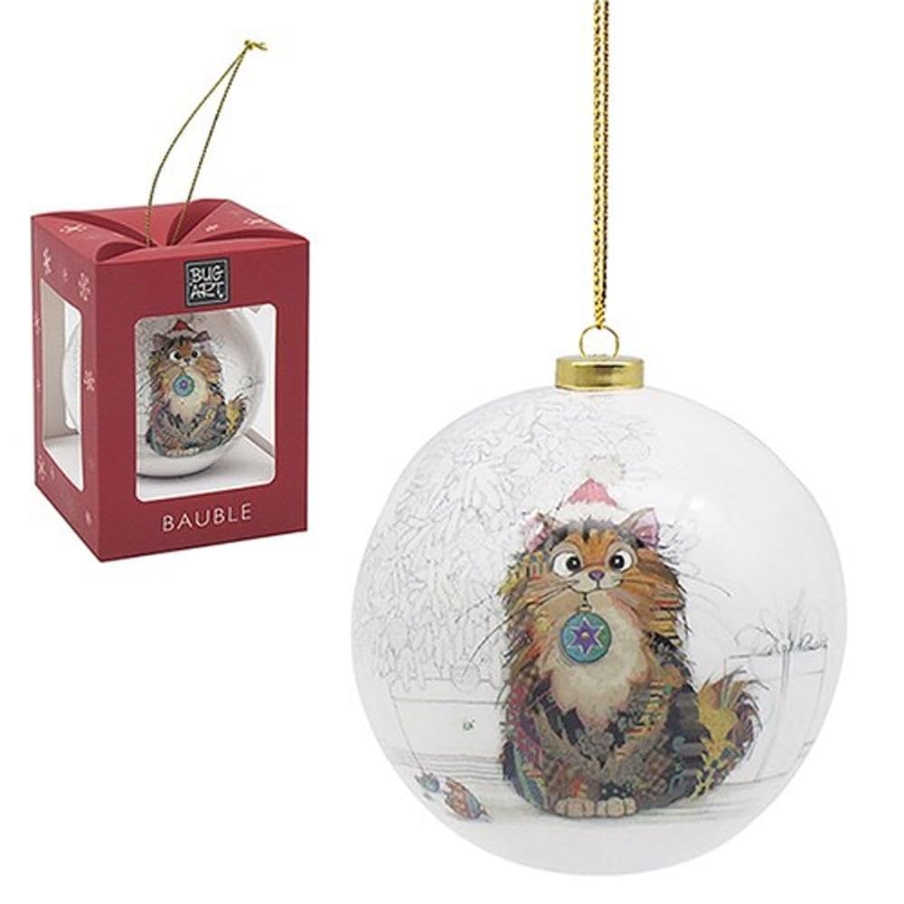 Bug Art Xmas Baubles in 6 different designs - Cat
