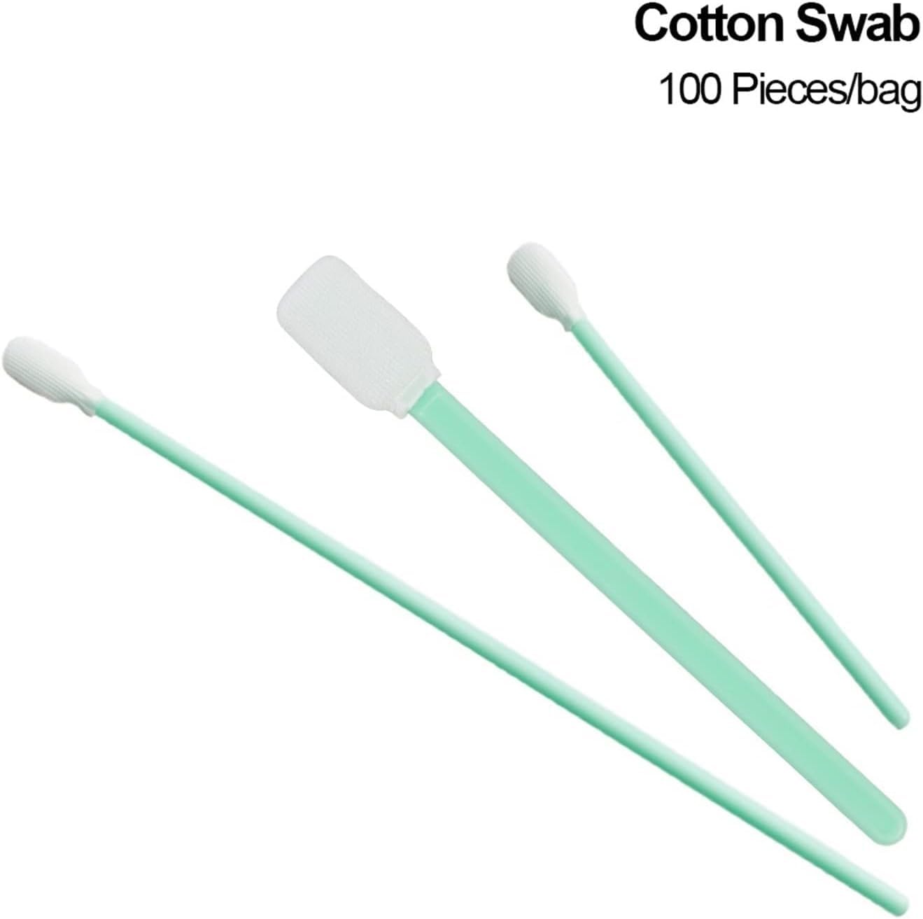 100pcs/bag Non-Woven Cotton swabs Dust-Proof Cleaning Wipes for Cleaning Laser Machine Focusing Lens Protection Window(Style B 121mm)