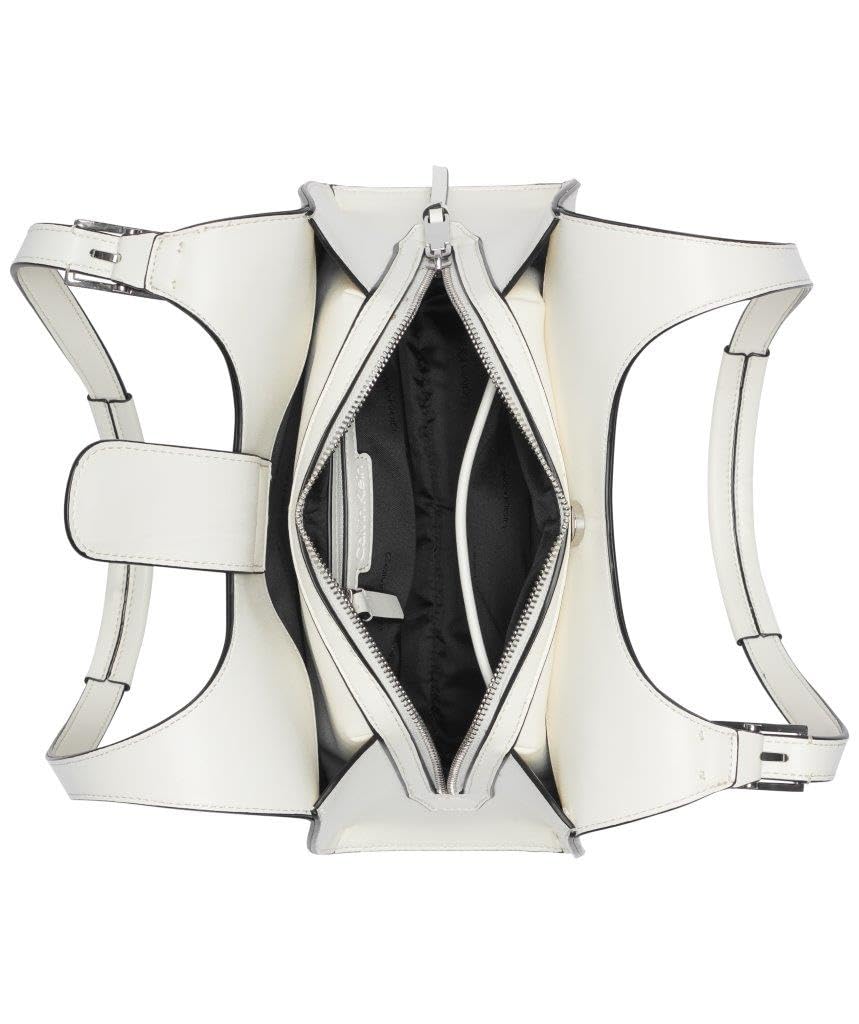 Calvin Klein Damen Quill Umhängetasche mit DREI Fächern