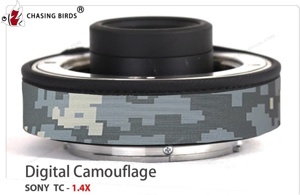 CHASING BIRDS Lens Camouflage Waterproof Coat for Olympus Teleconverter 1.4X 2.0X Rainproof Lens Protective Cover (Digital Camouflage, 1.4X & 2.0X)