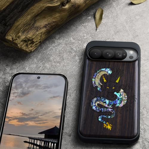 Étui pour Google Pixel 9 Pro avec protection bois antichoc - 5