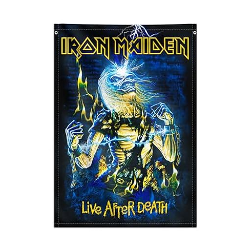 Grupo Erik Poster Iron Maiden de Tela - Banderola enrollable para Decoracion habitacion u hogar │ 70x100 cm : Regalos para amantes de la musica rock│ Merchandising Oficial | Ya disponible en tu tienda friki favorita! En mundofriki.es!