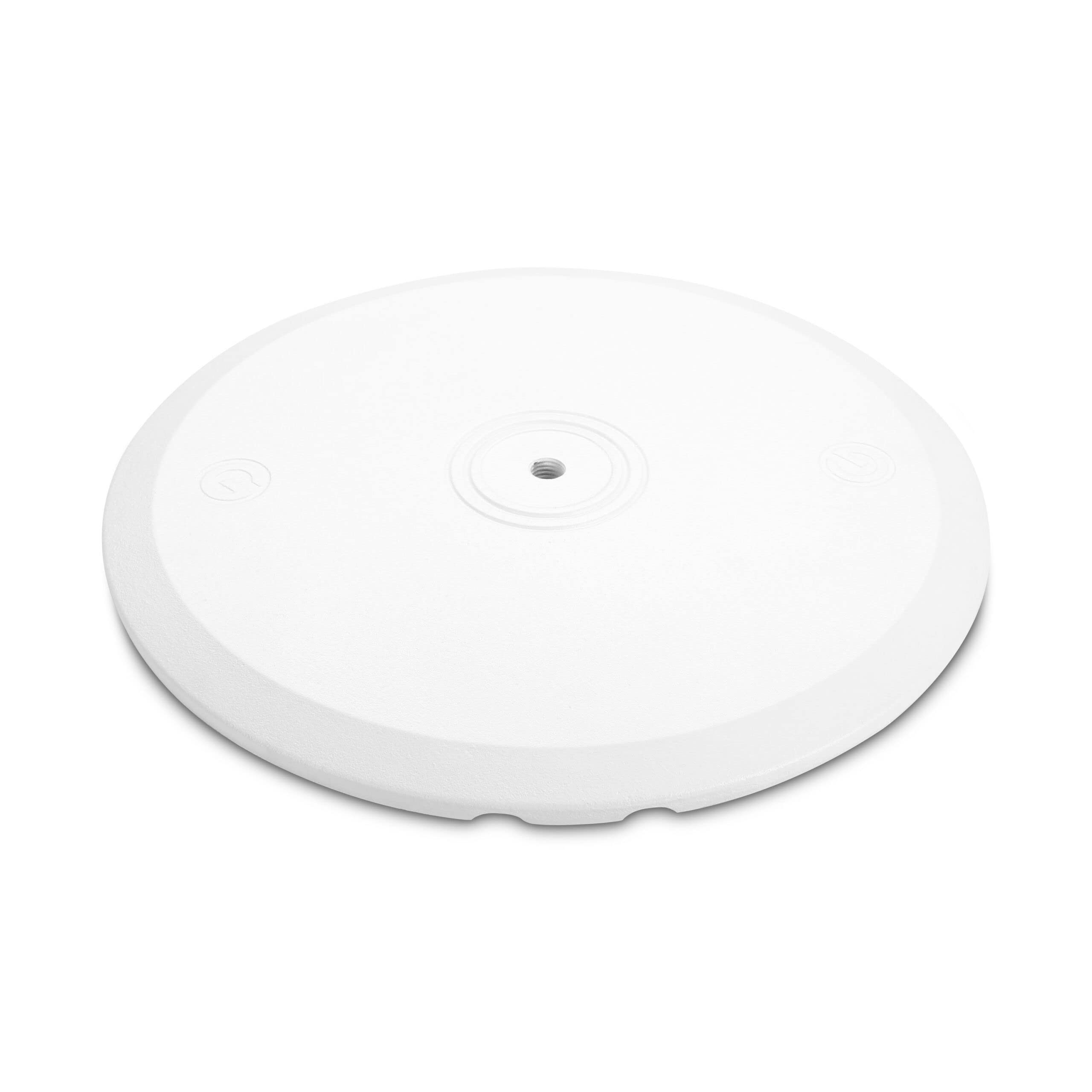 Gravity SSP WB SET 1 W - Soporte de altavoz con base y placa de peso de hierro fundido, blanco