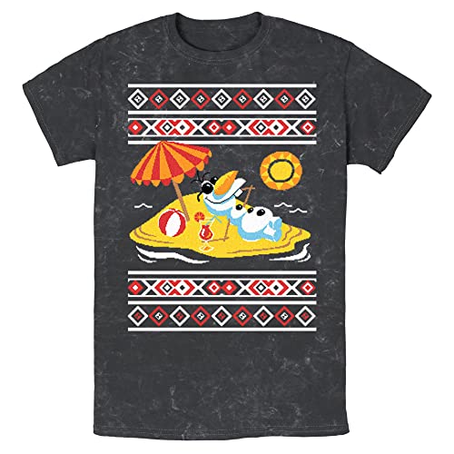 T-Shirt Olaf Disney pour Homme en Coton Coupe Droite Confortable