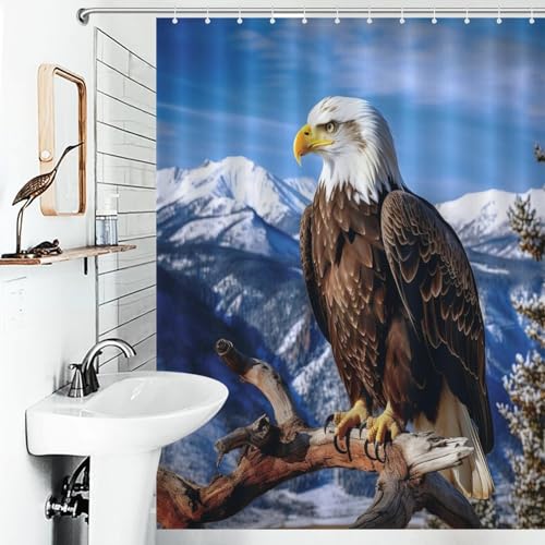 Rideau de douche imperméable et lavable en tissu polyester Aigle - 6