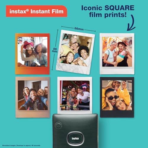 Image of Instax Square Link Smartphone Printer Starter Kit - Ash White with Album and Instax Square Film (10 Exposures)